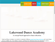 Tablet Screenshot of lakewooddance.com